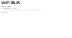 Desktop Screenshot of geekdaily.org